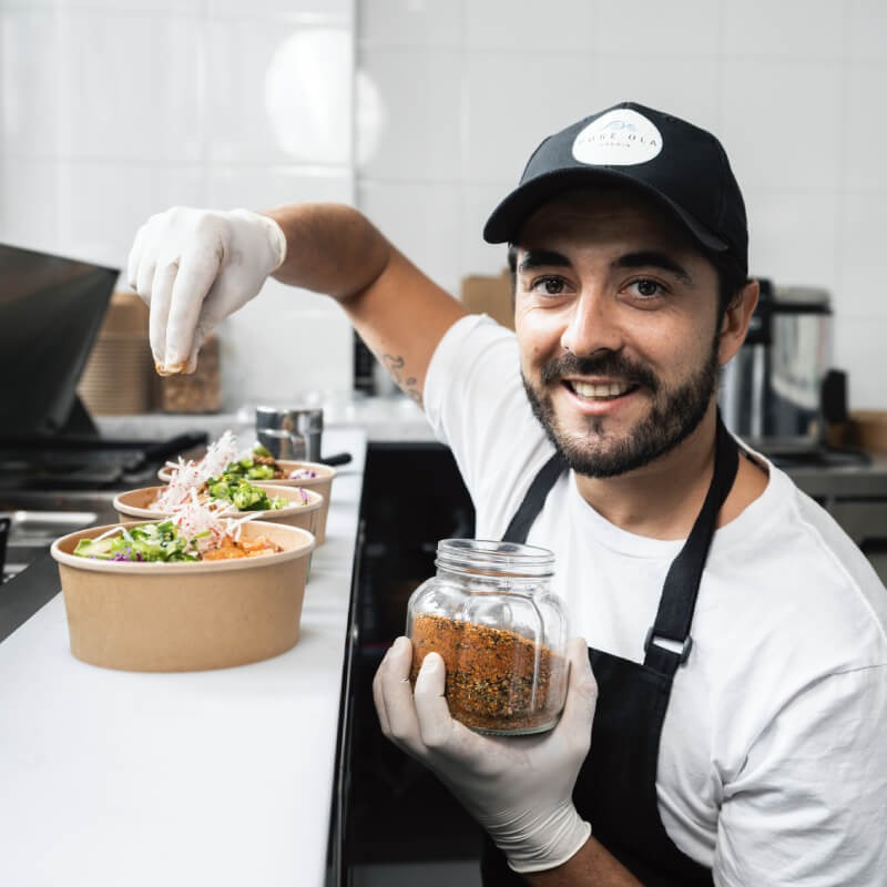 Poké Ola cook seasoning poke bowl